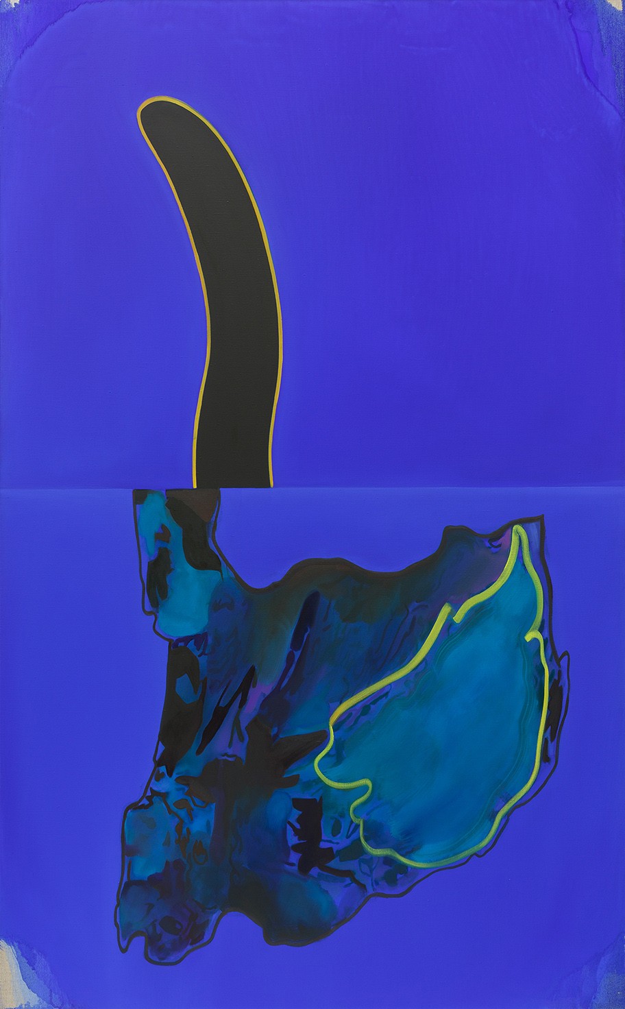 Milena Dragicevic Erections for Transatlantica (Etel), 2018 Acryl und Öl auf Leinen 148 x 91,5 cm 