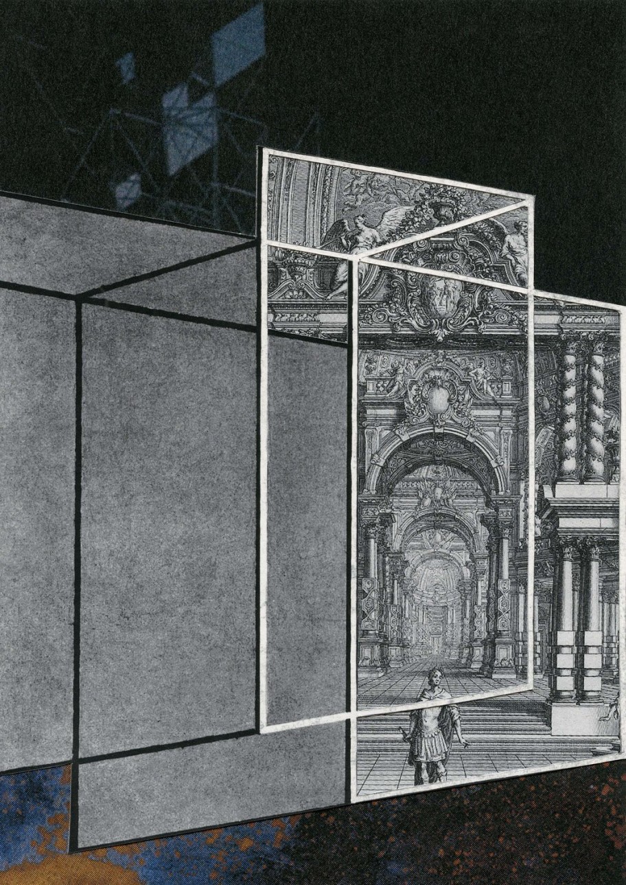 Jakob Kolding Spaceman, 2019 collage on paper 23,8 x 16,8 cm 