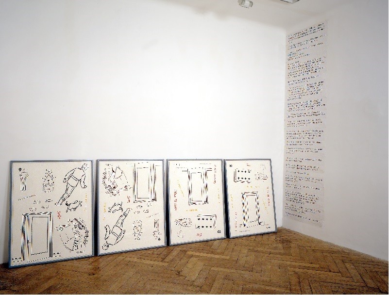 Allen Ruppersberg Ausstellungsansicht, Raum Aktueller Kunst Martin Janda, 1994
