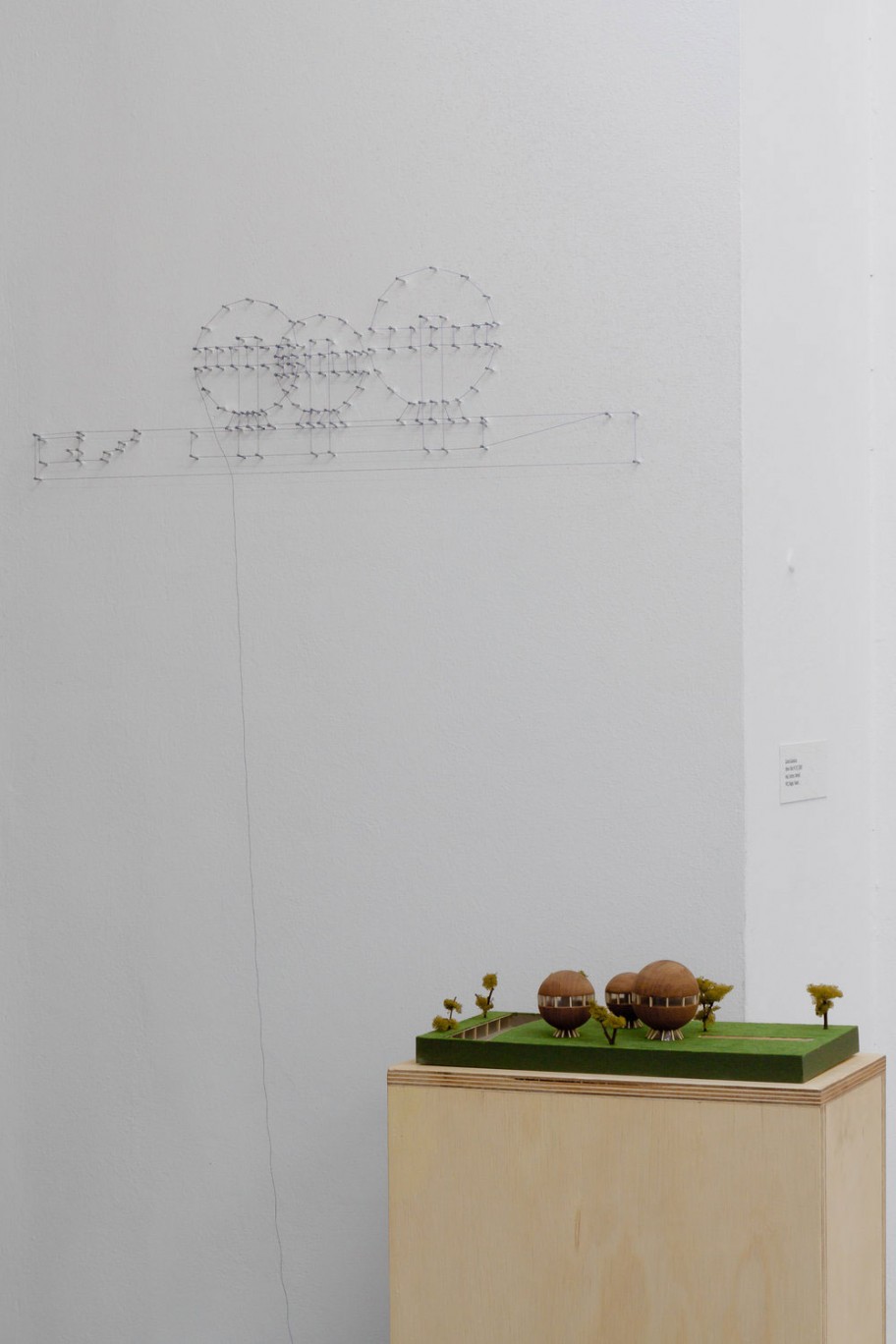 Carlos Garaicoa  Untitled (P - 37), 2003 Wood, cardboard, metal, PVC, thread, nails 
