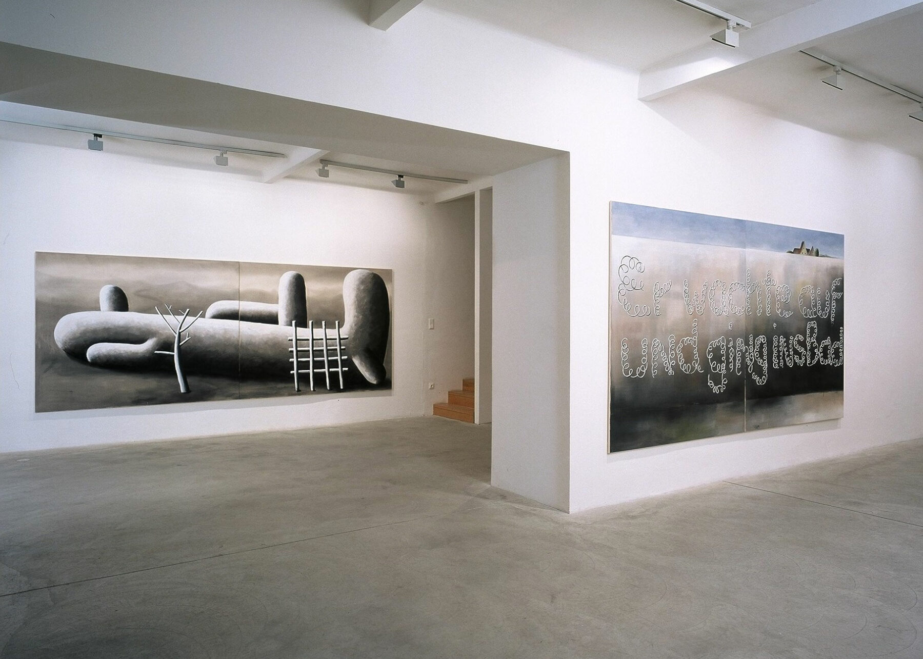 Exhibition view, Galerie Martin Janda, 2002